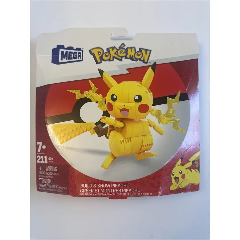 NIB MEGA Pokemon GMD31 Build & Show Pikachu 211pcs Building Blocks